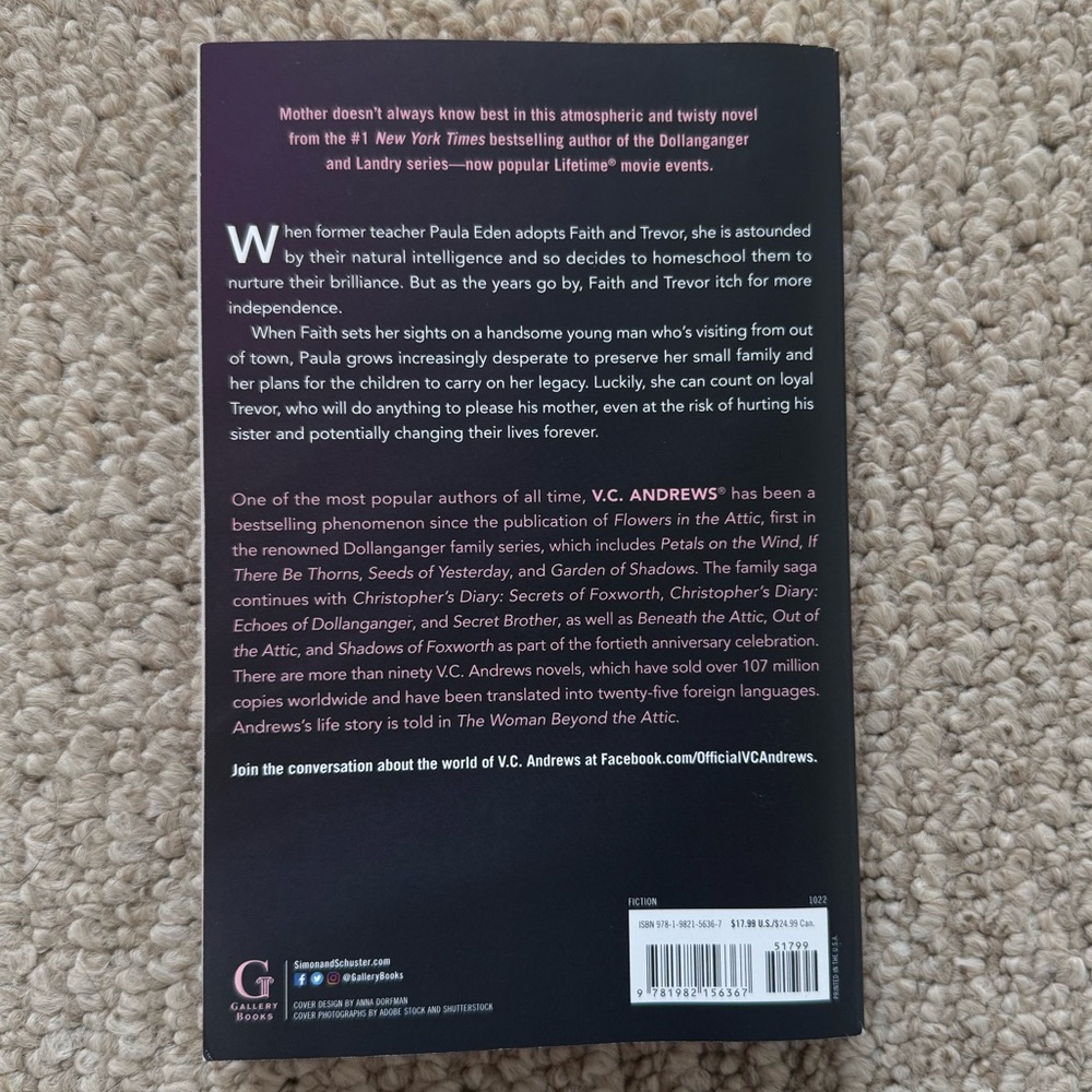 Eden’s Children by V.C. Andrews | Paperback Novel - Picture 2 of 2